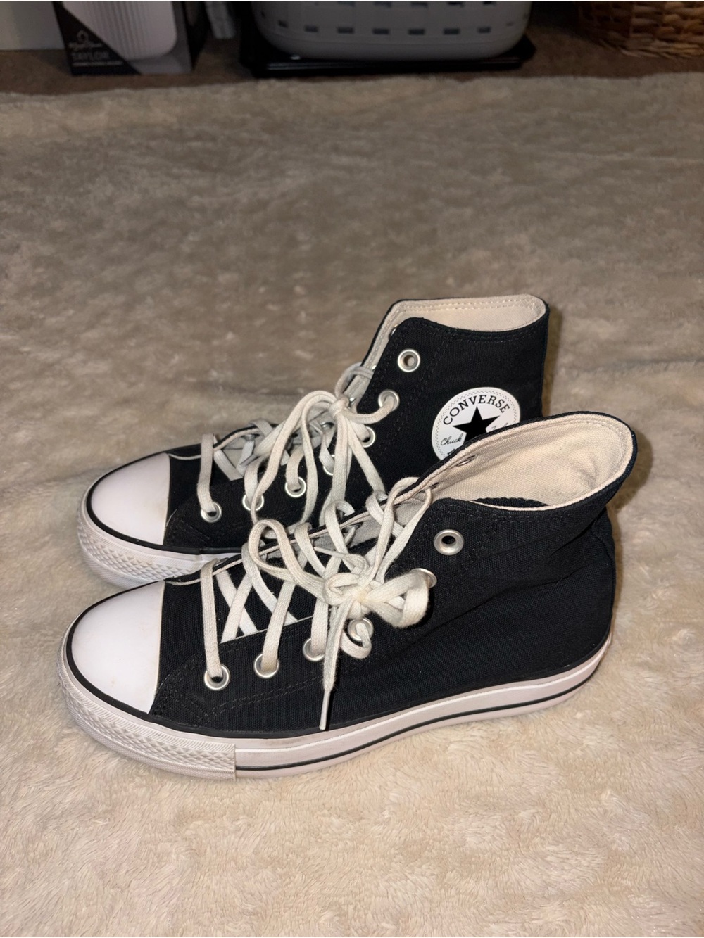 Converse High Top Sneakers - Black & White